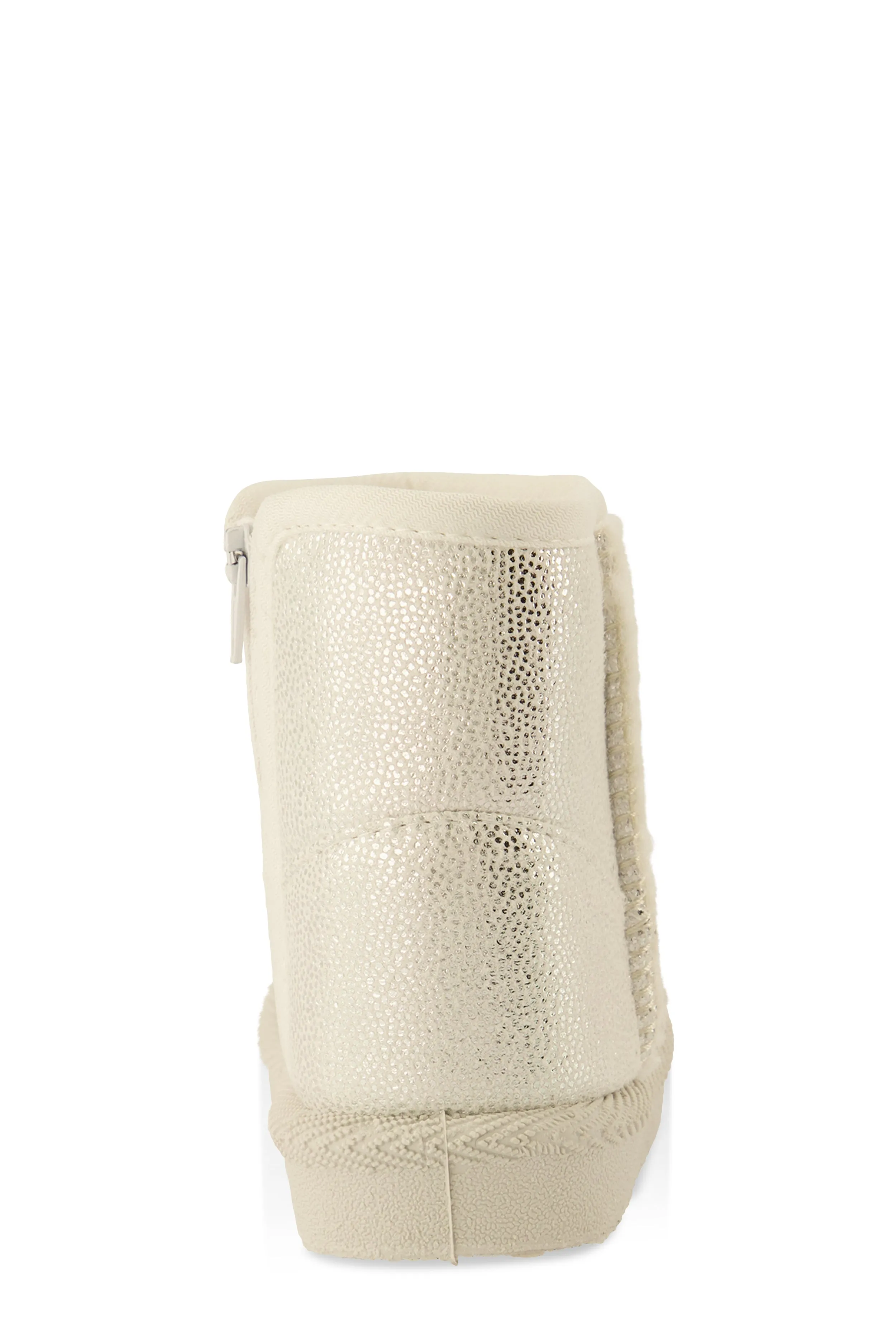 Baby Girls Faux Fur Lined Side Zip Boots