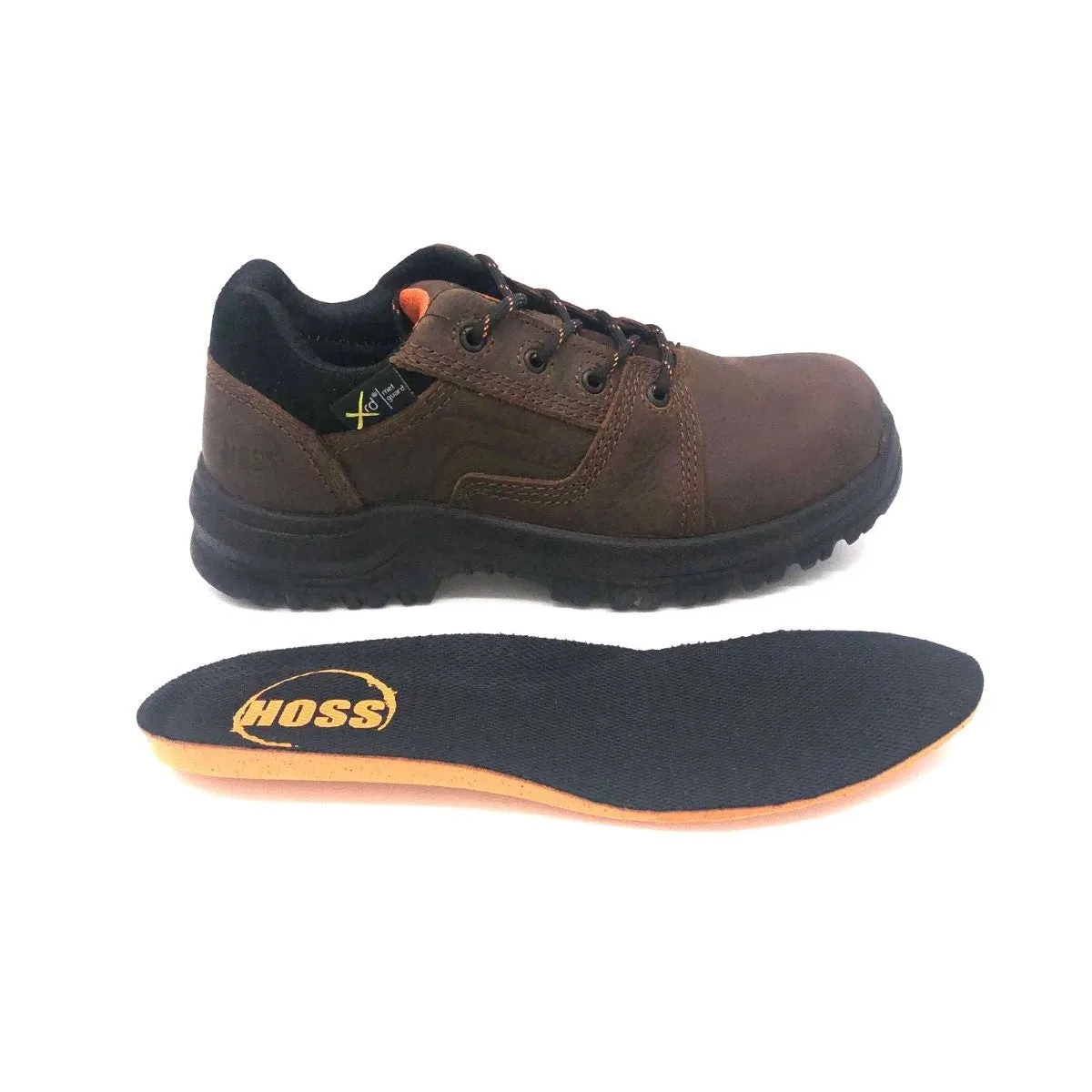 'Hoss Boot' Men's XRD Met Guard EH Oxford Comp Toe - Brown