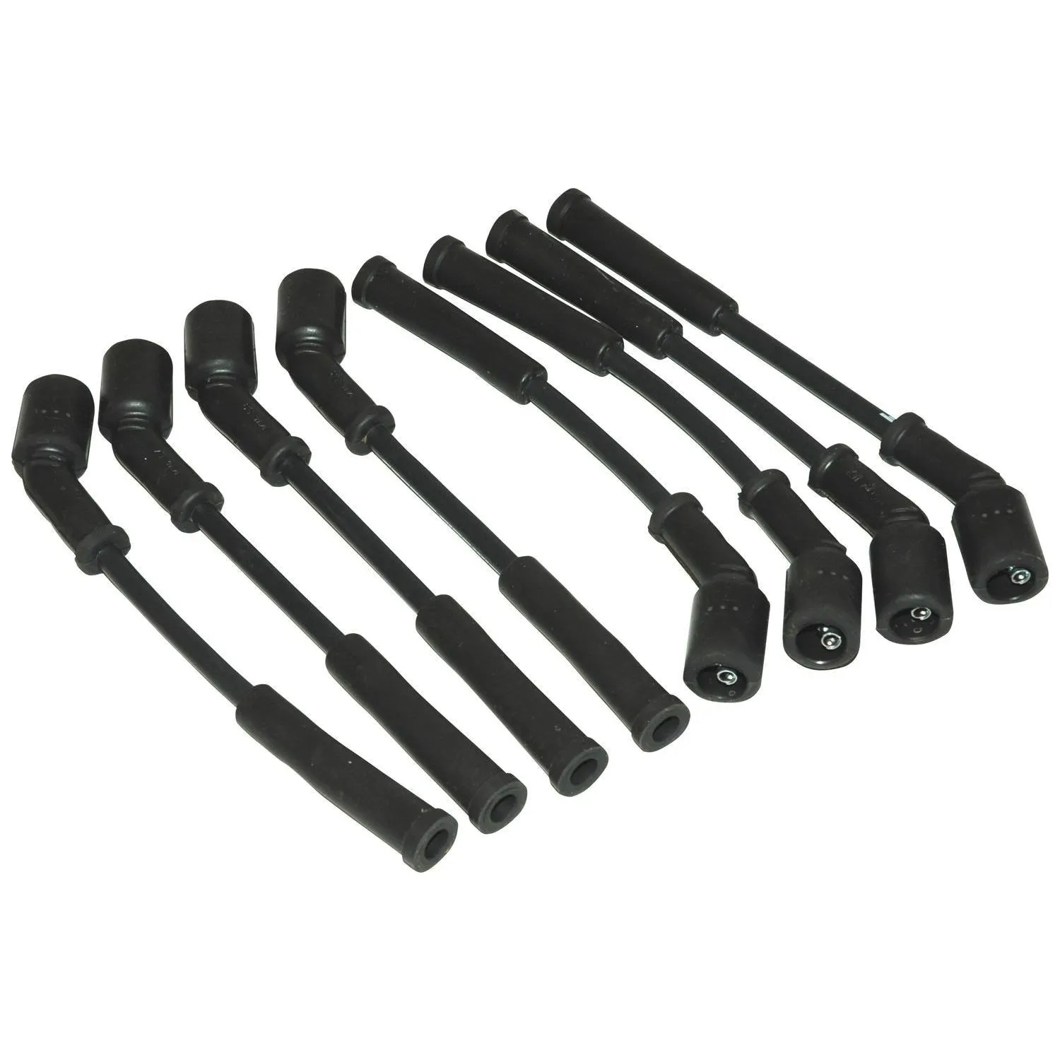 MSD Street Fire Spiral Core 8 mm Spark Plug Wire Set - Black - Factory Style Boots / Terminals - GM LS-Series